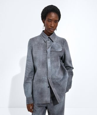 Bottega Veneta Camicia In Suede Effetto Sfumato - Bottega Veneta