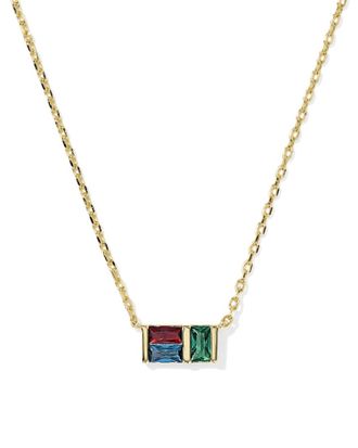 Kendra Scott Womens Jamie Short Pendant Necklace In Gold