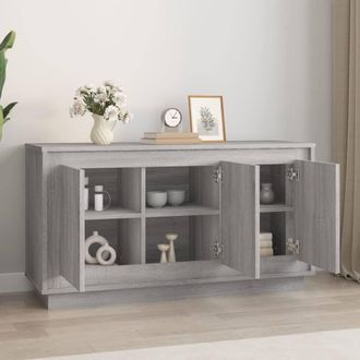 Berkfield Home Sideboard Grey Sonoma 102x35x55 cm Engineered Wood | Size: 102 x 35 x 55 cm