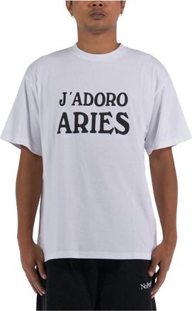 Aries Hombre, Camisetas, Blanco, Talla: L