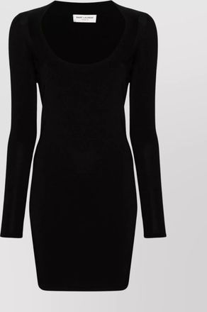 Saint Laurent mini dress knitted long sleeves