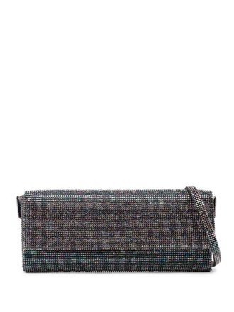 Benedetta Bruzziches small Vittissima Spectre crystal bag - women - Aluminium/Silk - One Size - Black