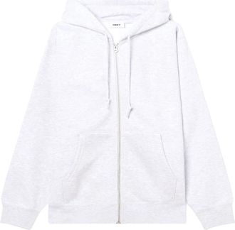 Obey Urban Zip Hoodie Bold Works - Heren - Vesten met rits - Wit - L - Hoodies & sweatvesten