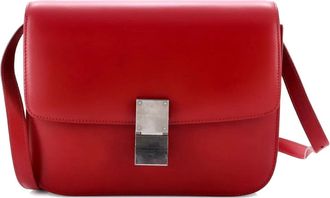 Celine Classic Box Bag Smooth Leather Medium crossbody bag - Rood