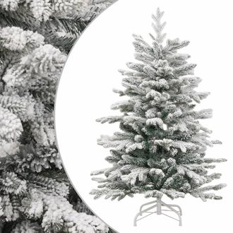 vidaXL &Aacute;rbol De Navidad Artificial Con Bisagras Y Nieve Flocada 120 Cm Vidaxl