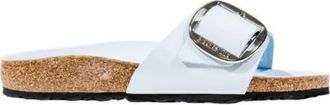 Birkenstock Madrid Big Buckle - Dames - Sandalen - Blauw - 38 EU - Leer - Schoenen