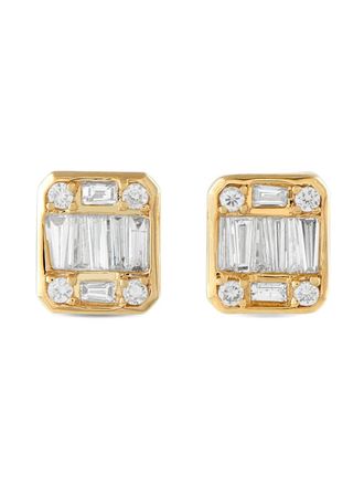 Luxury Bazaar Orecchini in oro giallo 14 carati con diamanti