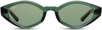 Vada Jewelry Siren Sunglasses in Emerald at Nordstrom