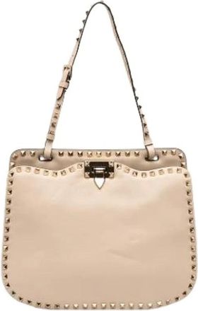 Valentino Pre-owned Shoulder Bags, female, Beige, Size: ONE SIZE Pre-owned Vintage Shoulder Bag