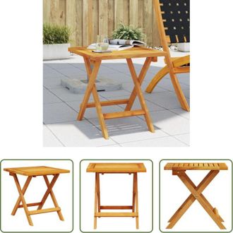 vidaXL Tavolo da esterno in acacia - Tavolino da Giardino 40x40x40 cm in Legno Massello di Acacia