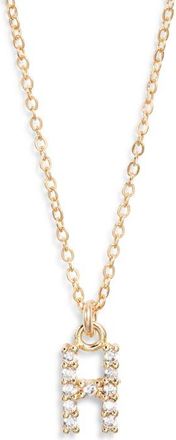 Set & Stones Gemma Initial Necklace in Gold /H at Nordstrom