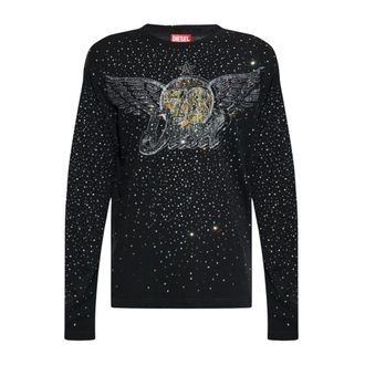 Diesel T-Edro-Crt-Ls-C T-Shirt - - Tops - Uomo - Nero - L