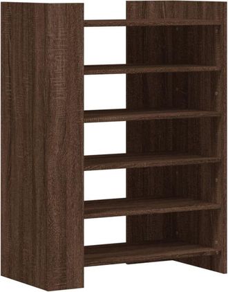 vidaXL Shoe Cabinet Brown Oak 74.5x37.5x100 cm Engineered Wood vidaXL