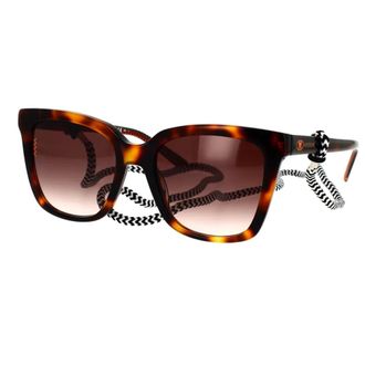 Missoni Sunglasses, unisex, Brown, 53 MM, Graphic Zig Zag Sunglasses with Lanyard