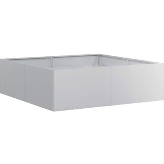 vidaXL Planter 100x100x30 cm Galvanised Steel Vidaxl