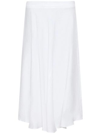 Marella Black Mllgiostra Flowing Midi Linen Skirt