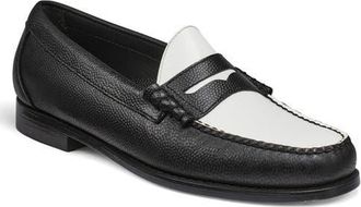 G.H. Bass & Co. x Reigning Champ Larson Weejuns Two Tone Penny Loafer in Black/White at Nordstrom, Size 11.5
