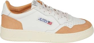 Autry Medalist Low Suede Overlays Leather Sneakers