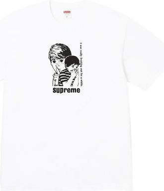 SUPREME T-shirt met grafische print - Wit