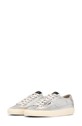 Autry Windscape Low Leather Sneaker in Silver at Nordstrom, Size 11Us