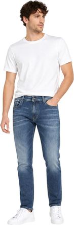 Replay Heren Anbass katoenen slim-fit jeans (Blauw)