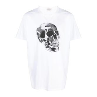 Alexander McQueen Hombre, Camisetas, Blanco, Talla: M