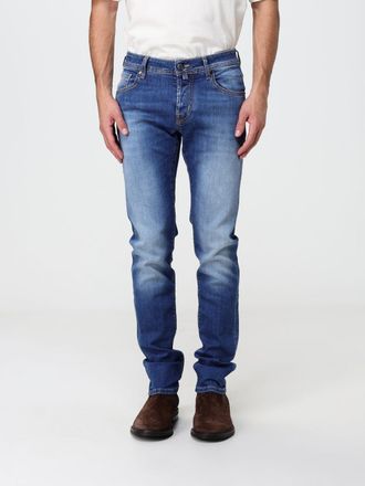 Jacob Cohen Jeans slim fit in denim di cotone a vita media con cinque tasche