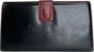 Gucci Pre-owned Vintage Lange Portemonnee - Dames - Vintage Accessoires - Zwart - ONE Size - Leer - Vintage