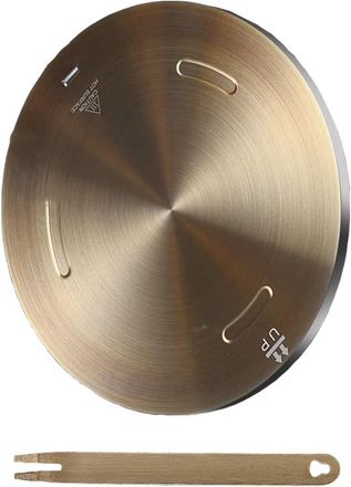 OEM Placa Difusora De Calor De Acero Inoxidable De 28 Cm Para Placas De Cocina El&eacute;ctricas, De Gas, Vitrocer&aacute;micas Y De Inducci&oacute;n Con Mango Adaptador - Otr