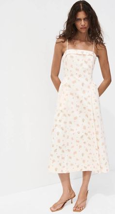 Mango Vestito svasato stampa floreale grezzo - Donna - XS - MANGO