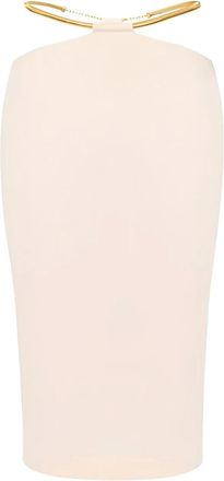 Elisabetta Franchi Gonna midi con cut-out - Toni neutri