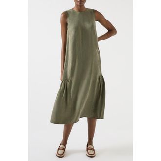 L.k. Bennett Alma Sleeveless Midi Dress in Sage at Nordstrom Rack, Size 4 Us / 8 Uk