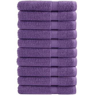 vidaXL Toallas De Sauna Solund 10 Unidades Morado 80x200 Cm 600 Gsm Vidaxl