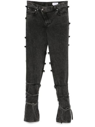 Alexander McQueen Jeans con nodo - Nero