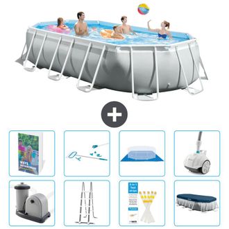 Intex Piscina Prism Frame Oval - 503x274x122 Cm - 9-piezas S605