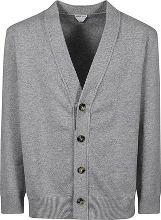 Bottega Veneta Light grey signature Intrecciato Cardigan