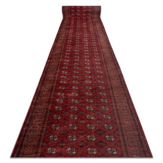 RugsX Passatoia Gommata Lotus Buchara 30250 Classico Rosso Lavabile 100cm Red 100x590 Cm