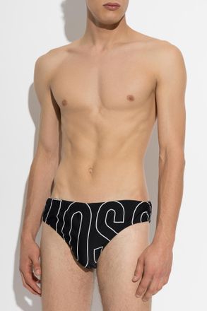 Moschino Swim Briefs, Mens, Black