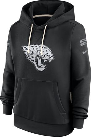 Nike Jacksonville Jaguars Salute to Service Sideline Nike Womens Dri-FIT NFL Pullover Hoodie in Black | 03C300AA2F-CYB