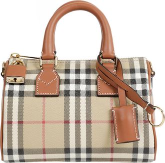 Burberry Mini Check Bowling Bag