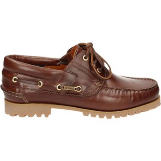 Van Bommel Bruine Bootschoen met Rubberen Zool - Heren - Bootschoenen - Bruin - 46 EU - Leer - Schoenen