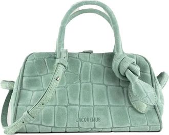Jacquemus Le Petit Turismo Croco Bag - Dames - Tassen - Groen - Maat: ONE Size Leer