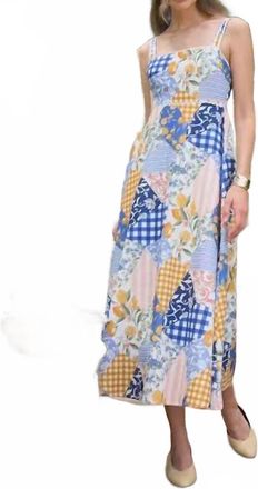Moon River Womens Ric Rac Midi Dress In Blue