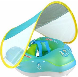 OEM De 6 A 36 Meses: Flotador Inflable Para Beb&eacute; Con Parasol, Aro De Nataci&oacute;n Para Beb&eacute;, Asiento De Piscina Para Beb&eacute;s