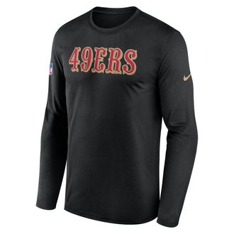 Nike San Francisco 49ers Rivalries Collection Sideline Legend Nike Mens Dri-FIT NFL Long-Sleeve T-Shirt in Black | 02TJ00A9B-X5L