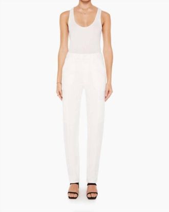 Mother Private Double Pocket Skimp Pants In White