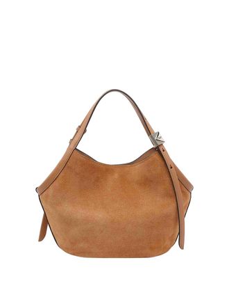 Kate Spade New York Small deco suede tulip tote bag