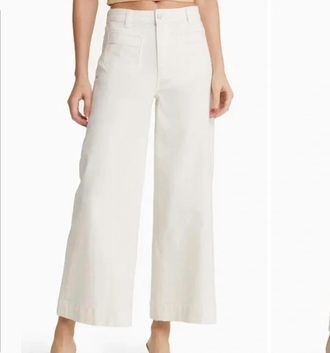 Paige Harper Ankle Vintage Jean In Tonal Ecru Distressed