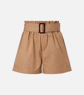 Saint Laurent Shorts in cotone con cintura