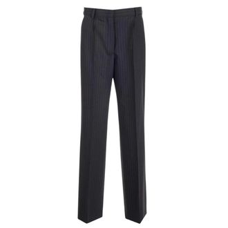Miu Miu Broeken, Dames, Blauw, S, Mp 1677 232 15Mqf 0008 Rechte Broek